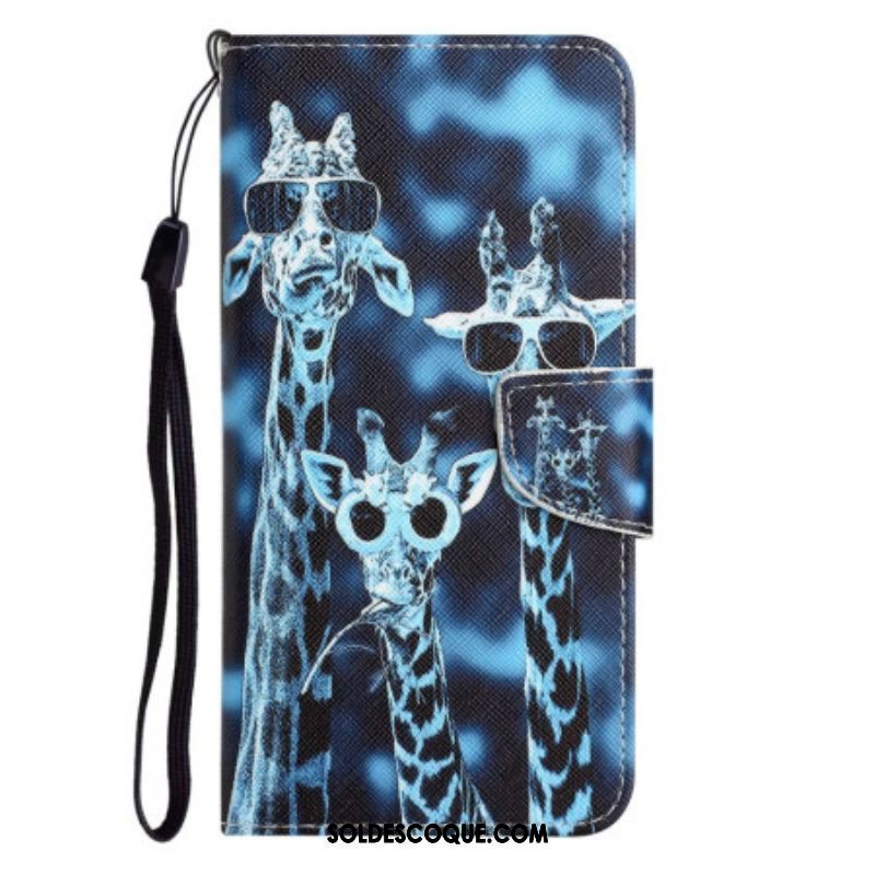 Housse Xiaomi 12T / 12T Pro Girafes Incognitos à Lanière