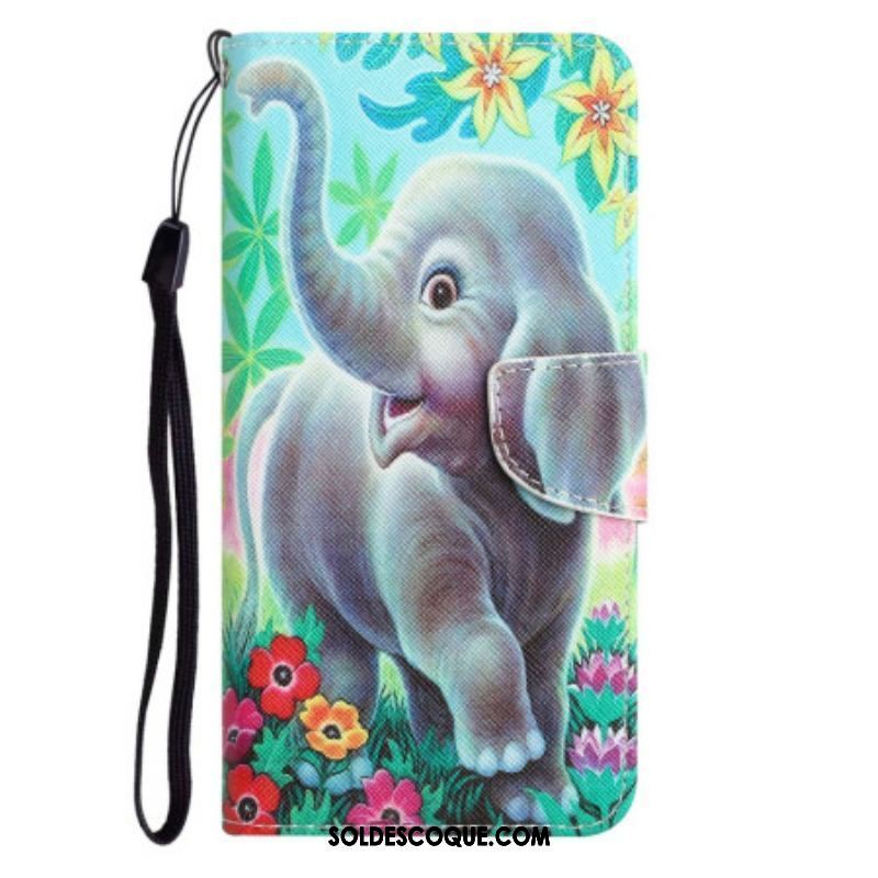 Housse Xiaomi 12T / 12T Pro Éléphant Don't Touch Me à Lanière