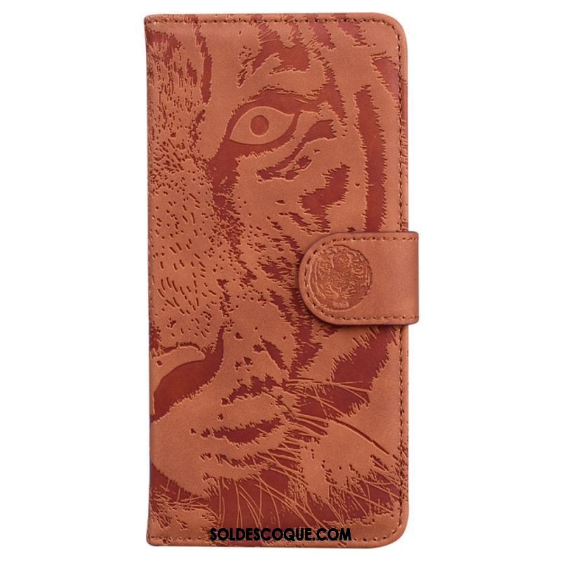 Housse Xiaomi 13 Pro Empreinte de Tigre à Lanière