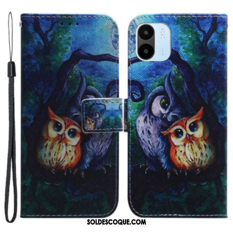 Housse Xiaomi Redmi A1 Peinture de Hiboux