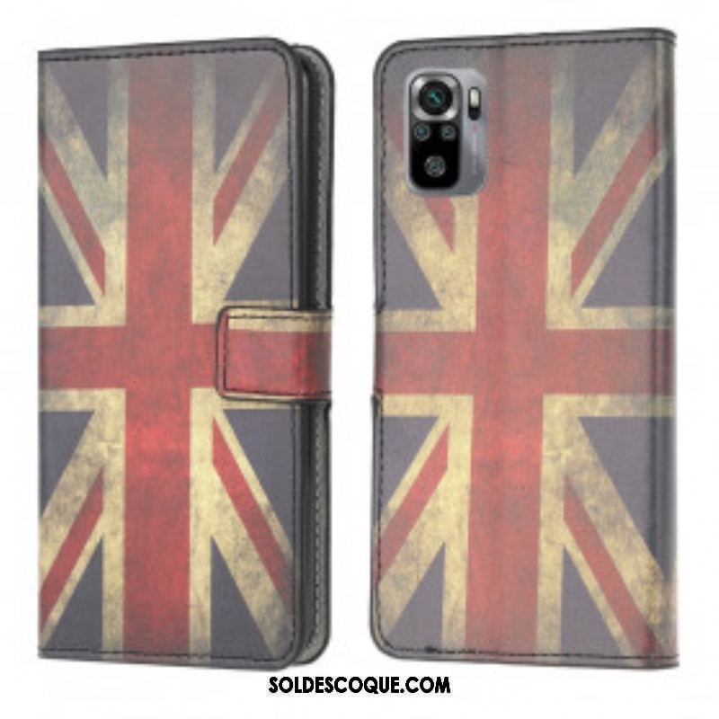 Housse Xiaomi Redmi Note 10/10S/Poco M5s Drapeau Angleterre