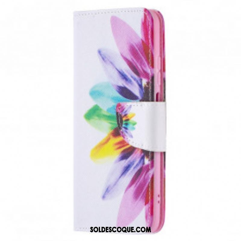 Housse Xiaomi Redmi Note 10/10S/Poco M5s Fleur Aquarelle