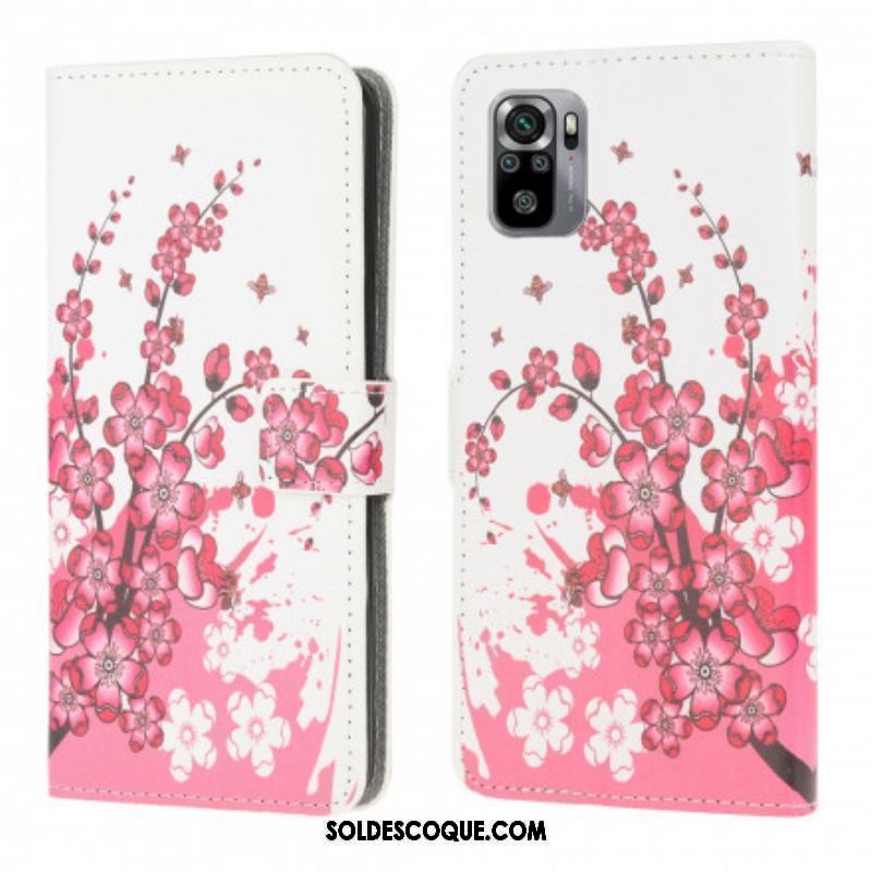 Housse Xiaomi Redmi Note 10/10S/ Poco M5s Tropical Flowers