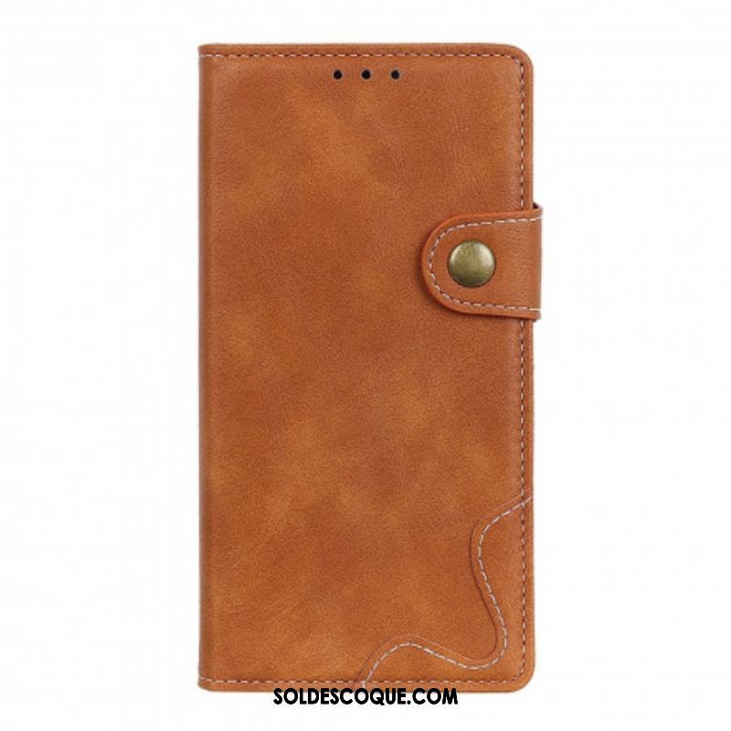 Housse Xiaomi Redmi Note 10 Pro Artistique Couture Bouton