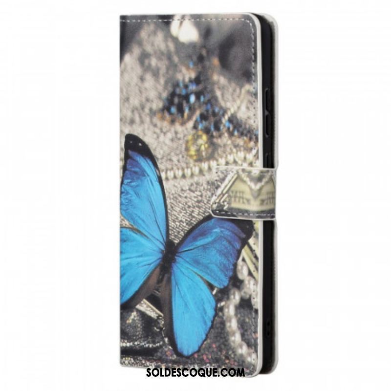 Housse Xiaomi Redmi Note 11 / 11s Papillon Bleu