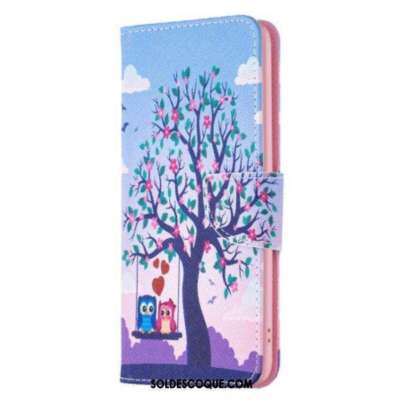 Housse Xiaomi Redmi Note 12/Poco X5 5G Hiboux sur la Balançoire