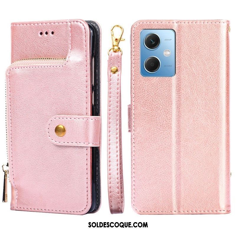 Housse Xiaomi Redmi Note 12/Poco X5 5G Porte-Monnaie Zippé