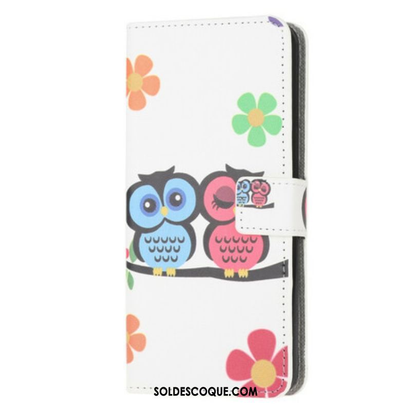 Housse iPhone 13 Mini Couple de Hiboux