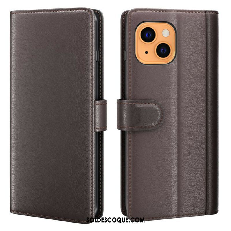 Housse iPhone 13 Mini Cuir Véritable