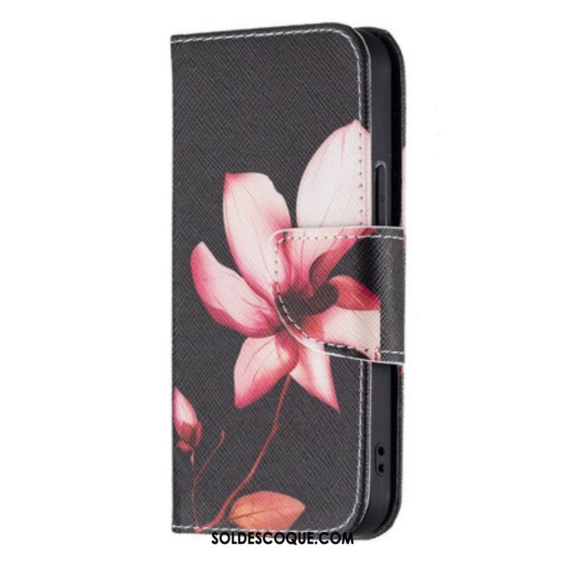 Housse iPhone 13 Mini Fleur Rose