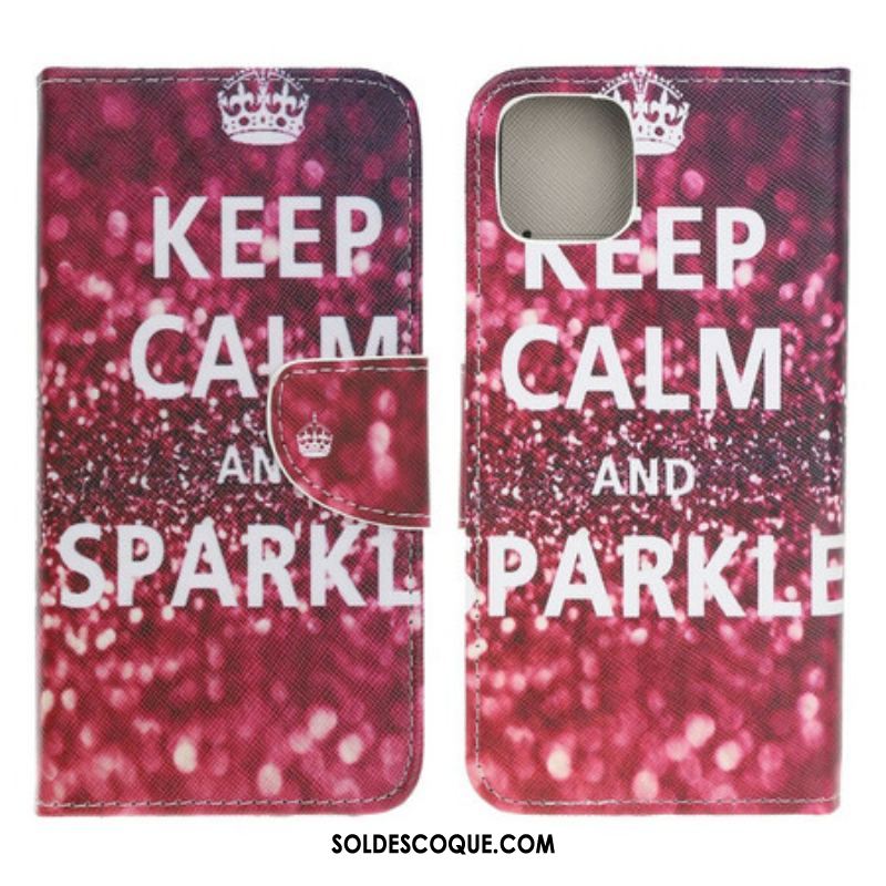 Housse iPhone 13 Mini Keep Calm and Sparkle