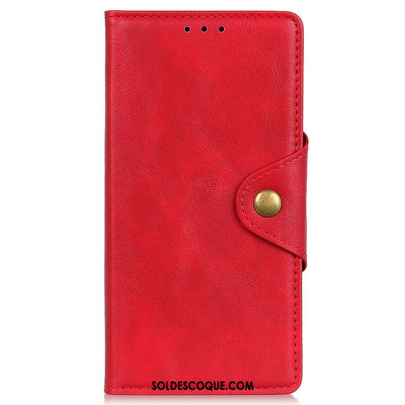 Housse iPhone 13 Mini Simili Cuir Bouton