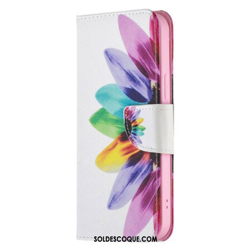 Housse iPhone 13 Pro Max Fleur Aquarelle