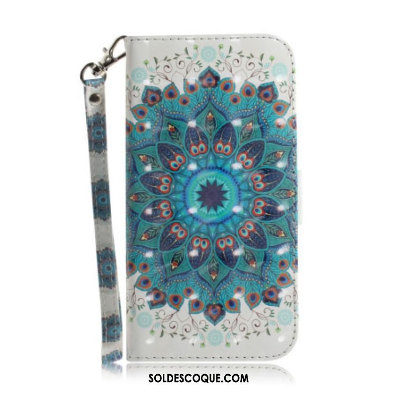 Housse iPhone 14 Plus Mandala à Lanière