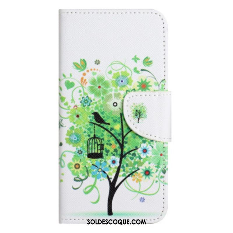 Housse iPhone 14 Pro Arbre Vert