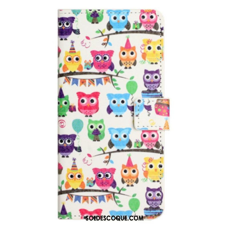 Housse iPhone 14 Pro Gang de Hiboux