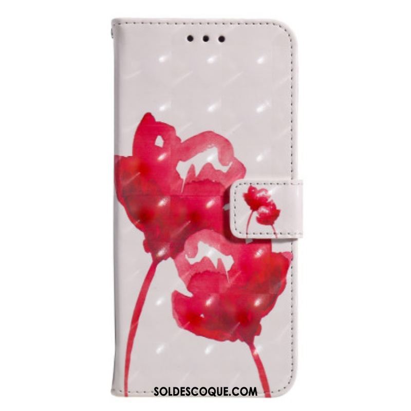 Housse iPhone 14 Pro Max Coquelicot Aquarelle