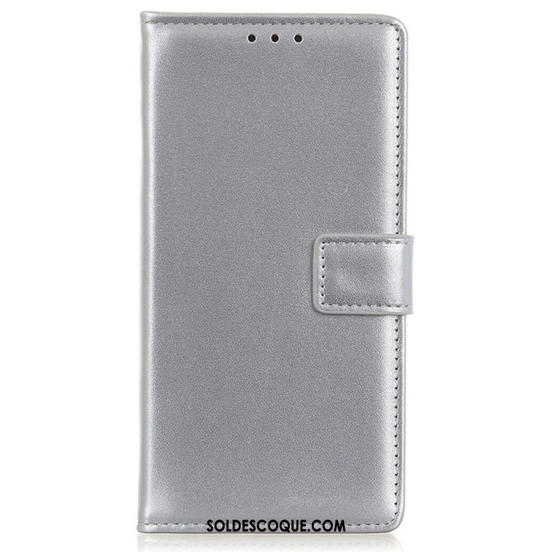 Housse iPhone 14 Simili Cuir Simple