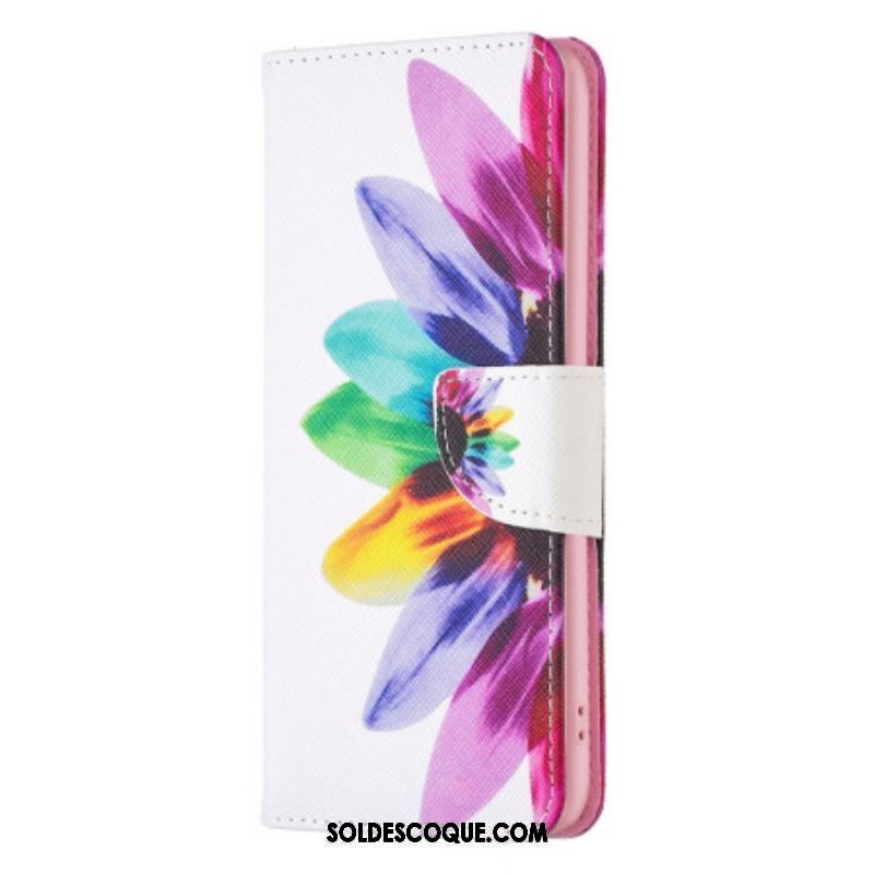 Housse iPhone 15 Fleur Aquarelle