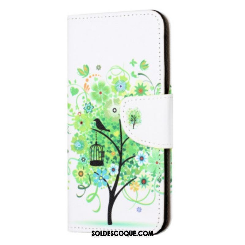 Housse iPhone 15 Plus Arbre au Feuillage Vert