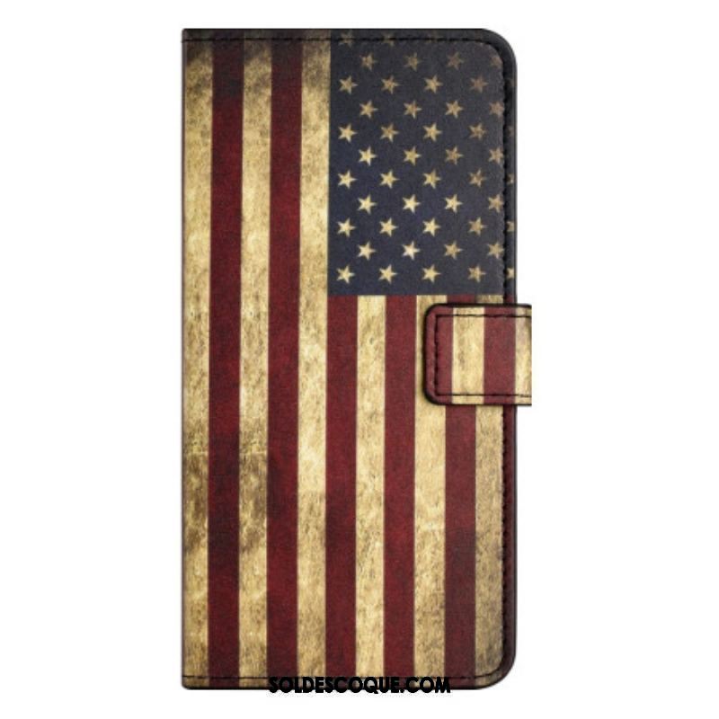 Housse iPhone 15 Plus Drapeau USA Vintage