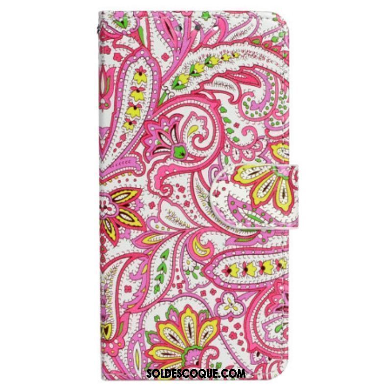 Housse iPhone 15 Plus Motif Coloré à Lanière