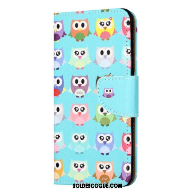 Housse iPhone 15 Plus Tribu de Hiboux