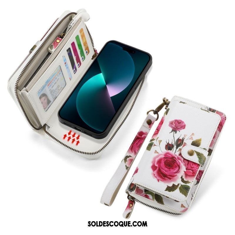 Housse iPhone 15 Pro Max Coque Détachable et Sangle Manuelle
