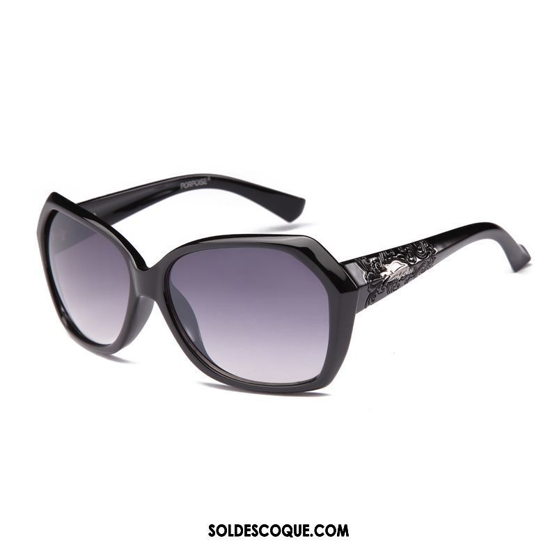 Lunettes De Soleil Femme Conduire Anti-uv Noir Gros Tendance France