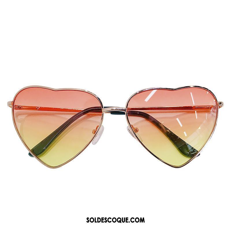 Lunettes De Soleil Femme Dégradé Transparent Réseau Rouge Amour En Vente