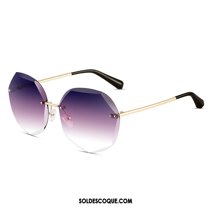 Lunettes De Soleil Femme Mode Dégradé De Couleur Rouge Anti-uv Le Nouveau En Vente