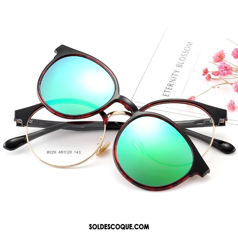 Lunettes De Soleil Femme Noir Petit Argenté Myopie Super Léger En Vente