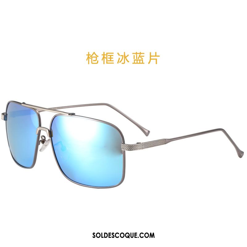 Lunettes De Soleil Homme Bleu Le Nouveau Personnalité Tendance Chauffeur En Vente