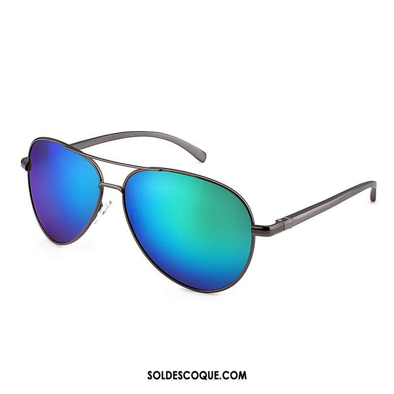 Lunettes De Soleil Homme Conduire Bleu Magnésium D'aluminium Tendance Chauffeur En Ligne