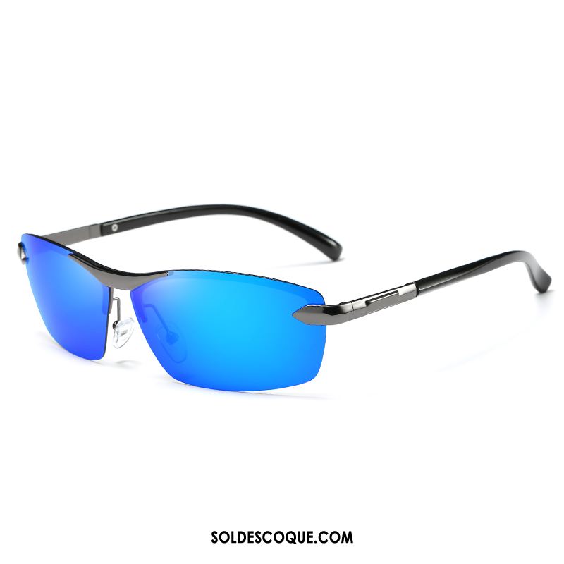 Lunettes De Soleil Homme Conduire Femme Bleu Chauffeur Polarisant Pas Cher