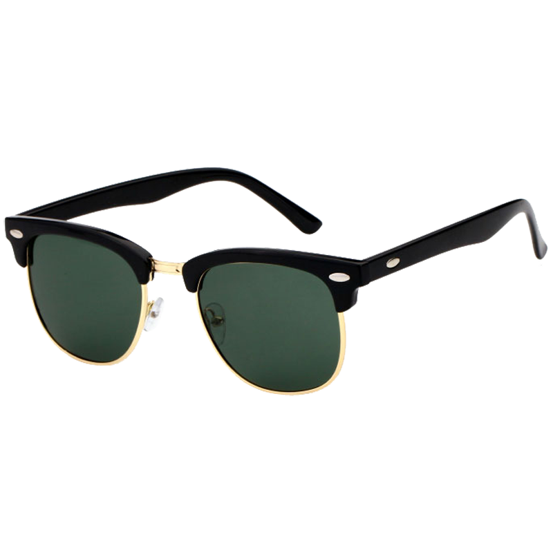 Lunettes De Soleil Homme Conduire Femme Vert Rétro Visage Rond En Ligne