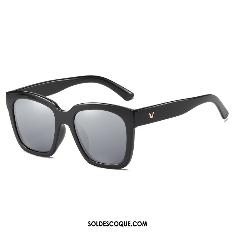 Lunettes De Soleil Homme Noir Carré Femme Tendance Le Nouveau Soldes