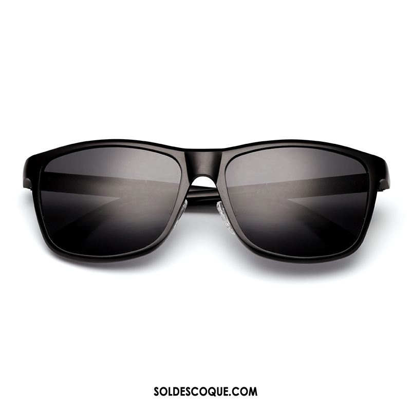 Lunettes De Soleil Homme Polarisant Personnalité Noir Tendance Conduire Soldes