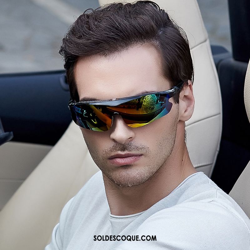 Lunettes De Soleil Homme Sport Étanche Au Vent Vélo Noir Pêche Soldes