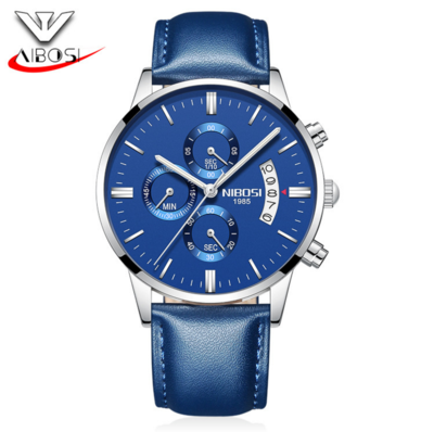 Montre Homme Amoureux Ceinture Étanche Lumineux Bleu Soldes