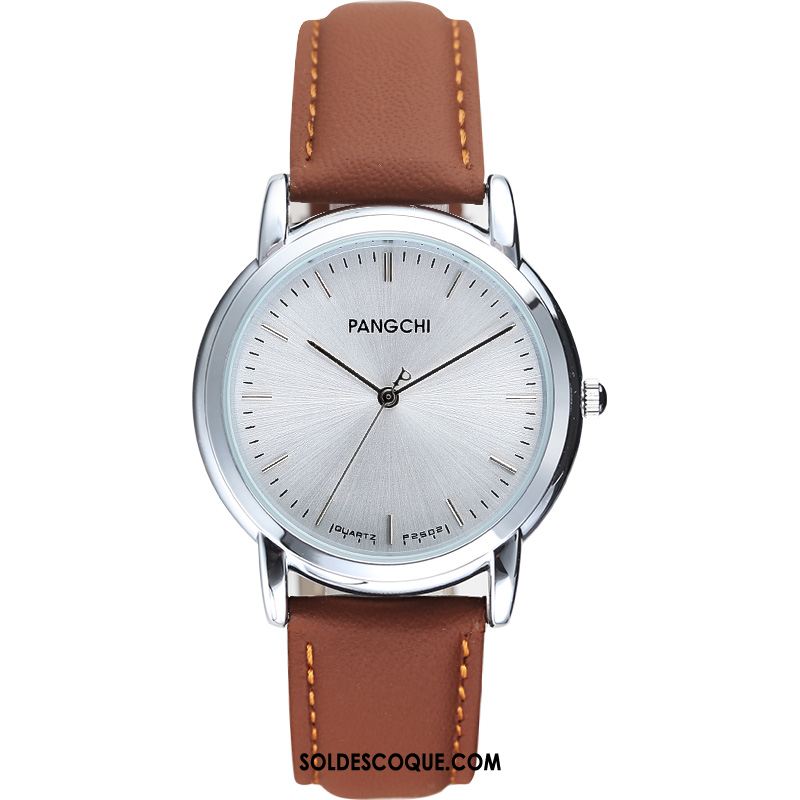 Montre Homme Loisir Montre À Quartz Femme Étudiant Simple Pas Cher