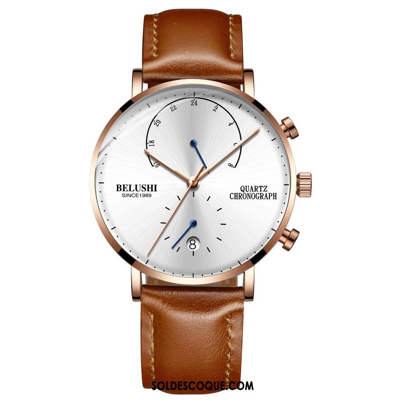 Montre Homme Mode Le Nouveau Tendance Montre À Quartz Montre À Bracelet Soldes