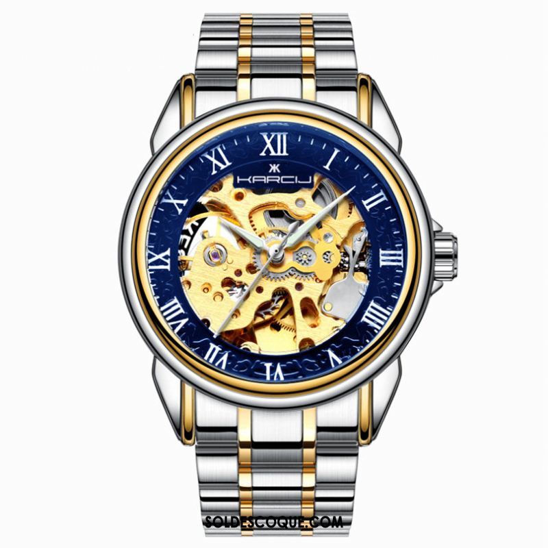 Montre Homme Étudiant Lumineux Montre À Bracelet Automatique Creux En Vente