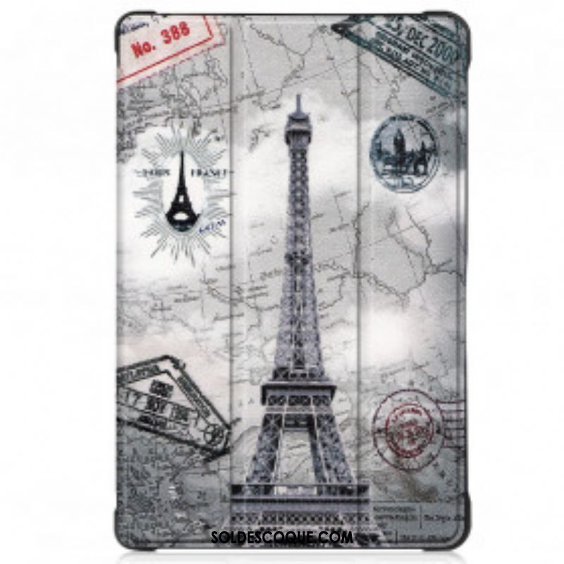 Smart Case Samsung Galaxy Tab A7 (2020) Renforcée Tour Eiffel