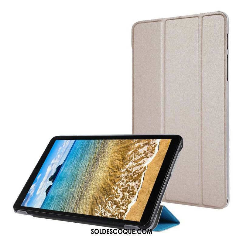 Smart Case Samsung Galaxy Tab A7 Lite Simili Cuir Texture Soie