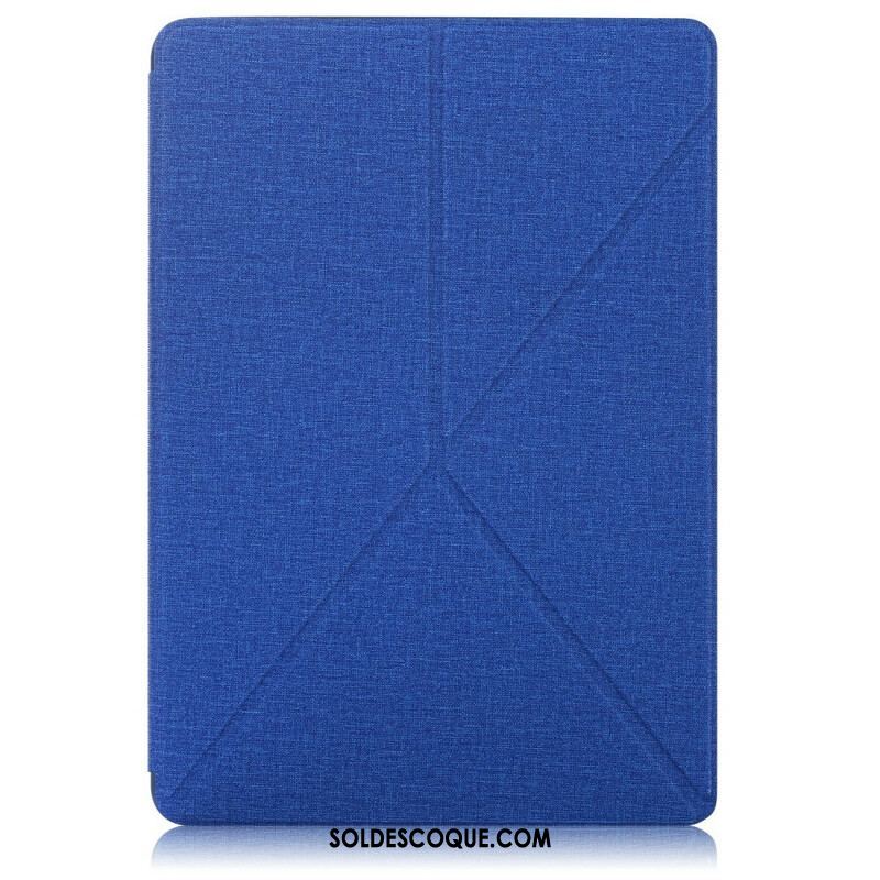 Smart Case Samsung Galaxy Tab S7 FE Texture Tissu Origami