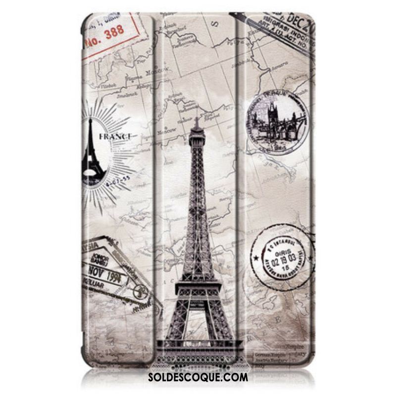 Smart Case Samsung Galaxy Tab S8 / Tab S7 Renforcée Tour Eiffel