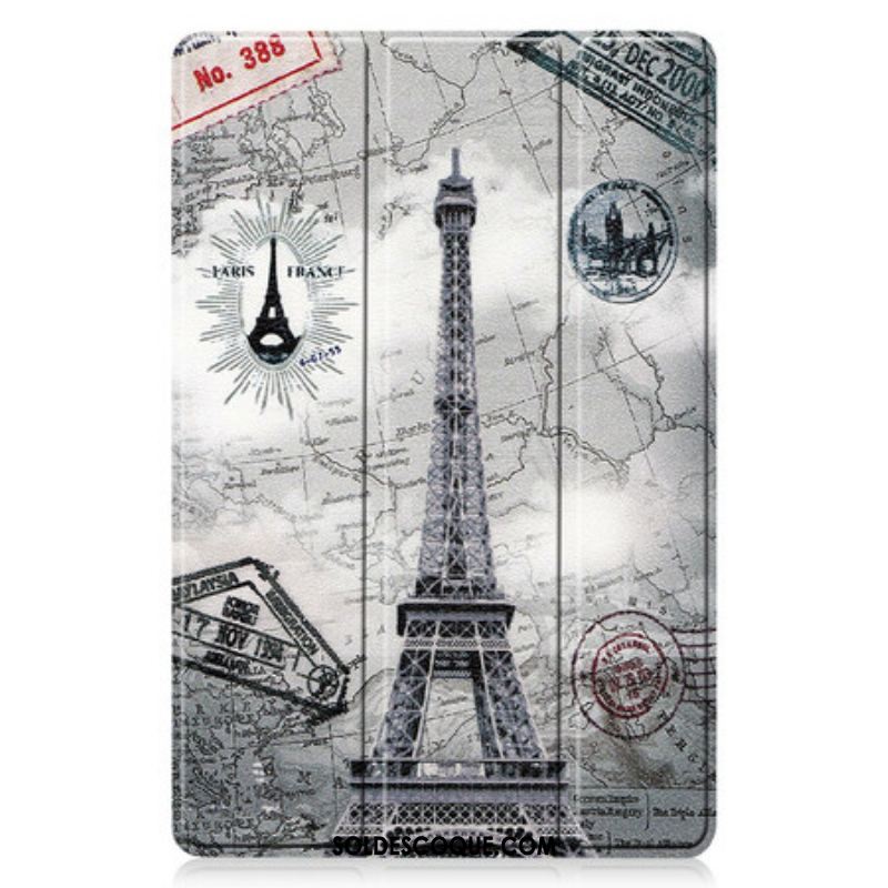 Smart Case Samsung Galaxy Tab S8 / Tab S7 Tour Eiffel Porte-Stylet