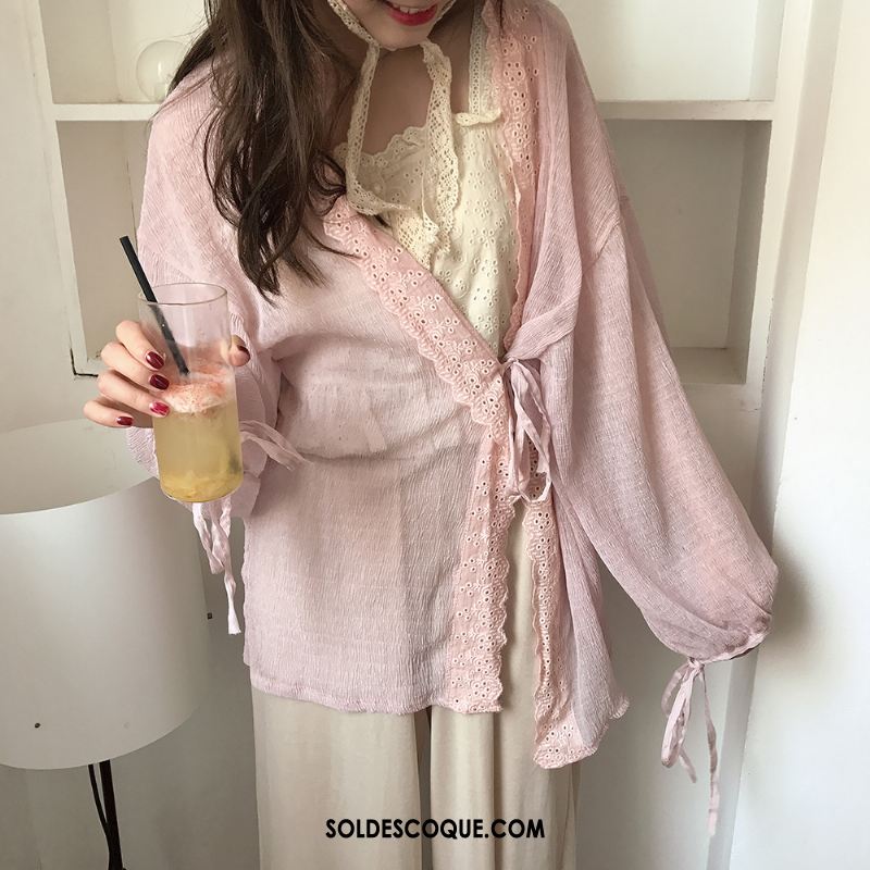 Vêtement Anti Uv Femme Le Nouveau Été Doux Cardigan Long Section Pas Cher