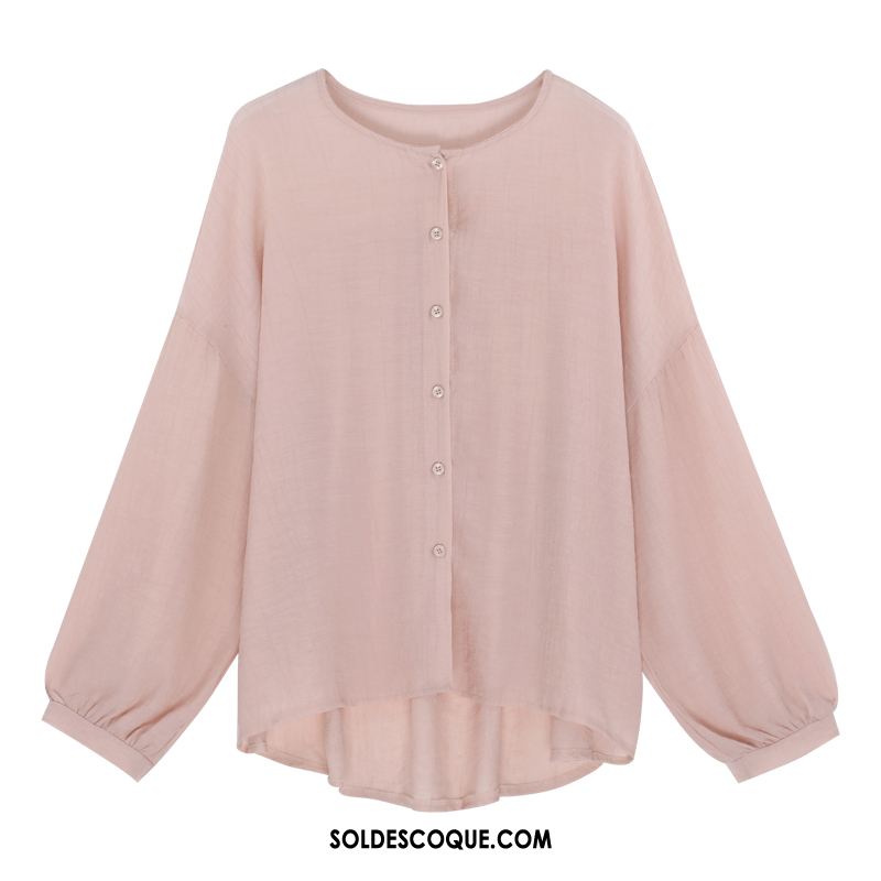 Vêtement Anti Uv Femme Rose Crème Solaire Été Petit Cardigan En Ligne